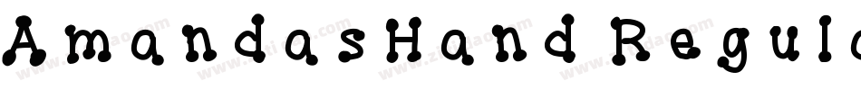 AmandasHand Regular字体转换